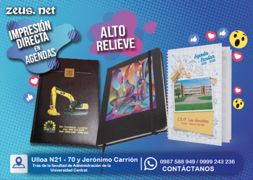 Agendas Alto Relieve en 3D